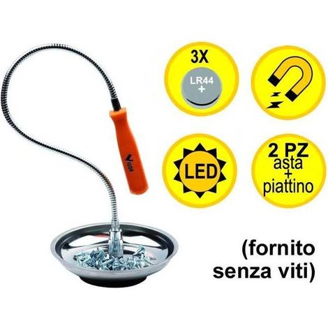 Asta Magnetiche Flex Vigor Vaschetta Magnetica Luce Led (1/3)