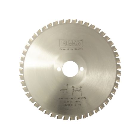 Lame de scie circulaire HM Dry-Cutter en acier inoxydable