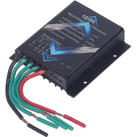 Laderegler für Windkraftanlagen, 400-W-Mini-Windkraftgenerator (12 V/24 V), wasserdicht nach IP67