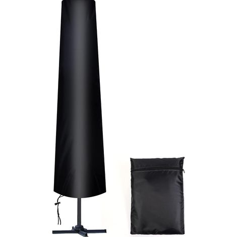 Housse de Protection Parasol Droit 300 cm, Enroulable avec Sac, Oxford 210D Imperméable, Anti-UV et Anti-Pluie pour Meuble de Jardin (1/5)