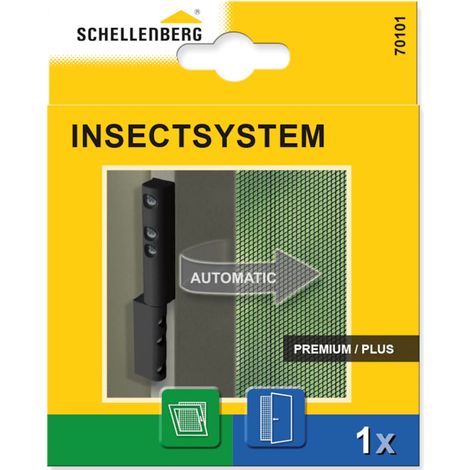 Charnière de moustiquaire plastique, anthracite (1/3)