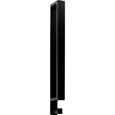 Sapho Ridder - Portasciugamani, lunghezza 40 cm, con gancio, nero opaco 11122110 (1/4)
