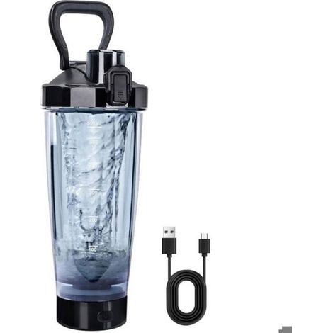 Shaker Electrique Proteine,600 ml Shaker Eléctrique Rechargeable Avec USB-C,Electrique Protéine Shaker,Shaker Protéine Electrique (1/5)