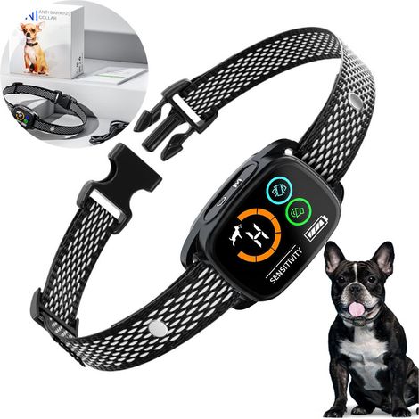 Collier Anti Aboiement - Son Vibration Vibration Forte - Détection Intellectuelle Aboiement - Étanche IP67 - Pour Chien Grand Moyen Petit - 1 Pièce (1/5)