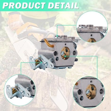 KinZon Vergaser für Husqvarna 36, 41, 136, 137, 141, 142 Kettensägen, C1Q-W29E Ersatzteile, Motorzubehör, OEM-Teilenummer WT-834, Vergaser-Reparatursatz (1/5)