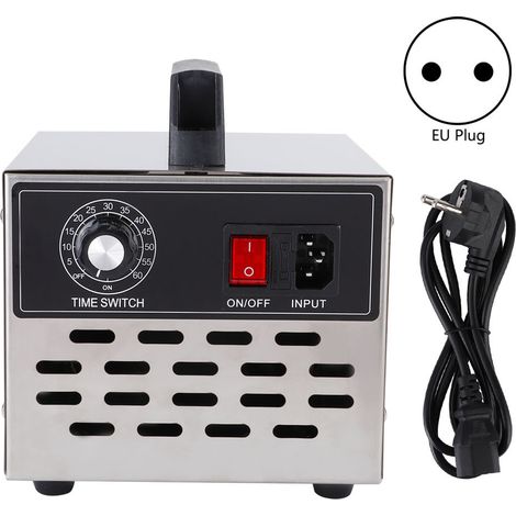20g Minuteur Ozoneur Acier Inoxydable Purificateur d'Air Générateur Ozone Maison Prise EU 220V (1/5)