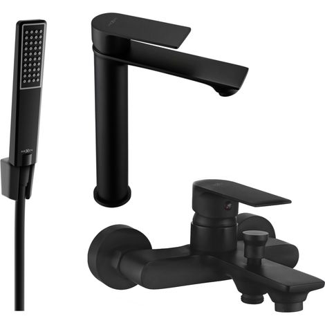 Mexen Royo R72 juego de bañera, negro - 72213R72-70