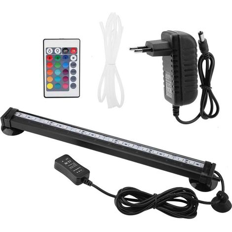 Lumière d'Aquarium LED Poisson Lampe Tube Etanche Aquarium Couleur Lumière Submersible d'Aquariophilie (31cm EU Plug) (1/5)