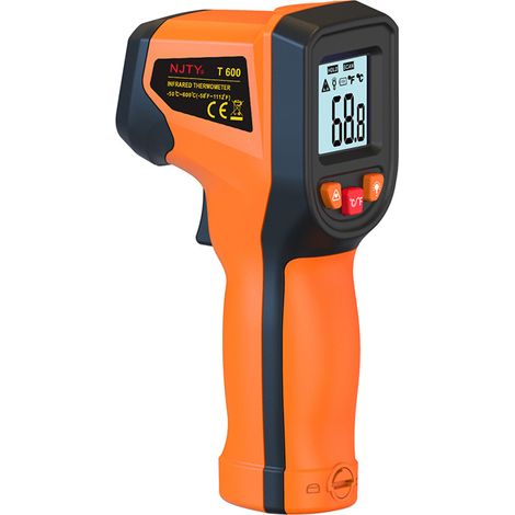 Thermomètre infrarouge de haute précision, pistolet de température sans contact pour cuisine, pâtisserie, huile de friture, eau et usage industriel (1/5)