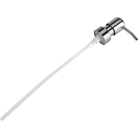 2025 Smedbo, 1 flacon-pompe en acier inoxydable 304, blanc argenté, pour savon liquide et shampoing, idéal pour la cuisine et la salle de bain. (1/5)