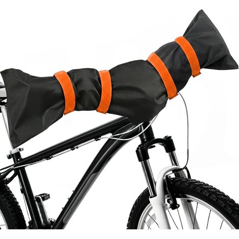 Housse de Guidon, Housse Guidon Étanche Polyester Protection pour Vélos de Sport, Protection de Transport pour Porte Bagages Arrière (orange) (1/5)