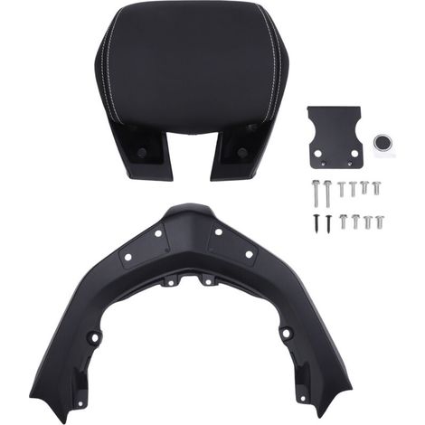 Motorcycle passenger backrest, PU leather rear seat cushion with bracket for Xmax300 2023–2024 (1/5)