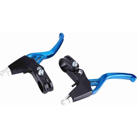 Poignées de Frein VTT en Alliage Léger, Paire Bleue pour Vélo Tout Terrain (1/5)