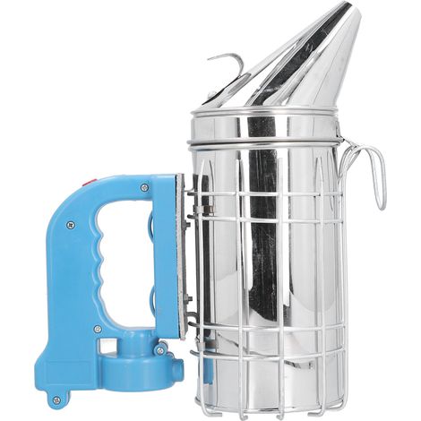 Enfumoir électrique pour ruches avec poignée bleue, matériel apicole, outils d'apiculture (1/5)