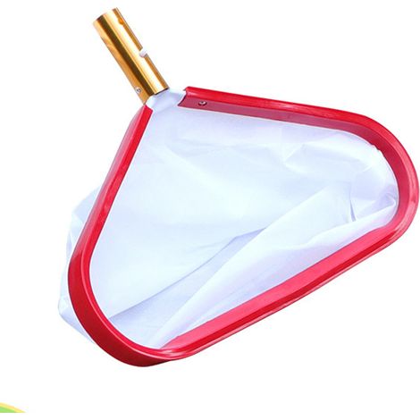 Professioneller, robuster und tiefer Poolskimmer mit Aluminiumrahmen und verstärktem Feinmaschengewebe zur Entfernung von Blättern und Insekten. (1/5)