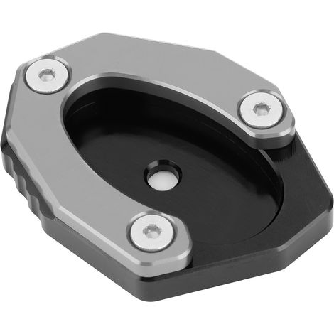 Plaque d'élargissement de béquille latérale KSP‑106‑set pour KAWASAKI Z650/Z900, gris (1/5)