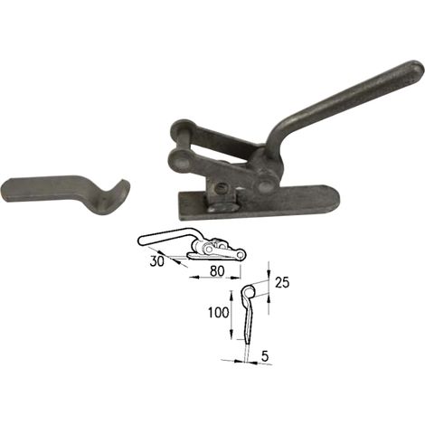 Chiusura ad anello quadro con piastrina Cermag 60454