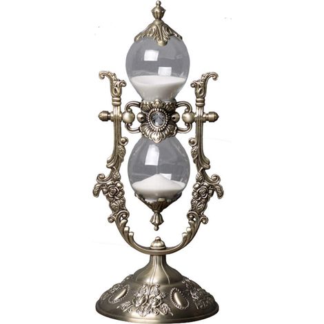Sablier doré en Relief de 15 Minutes, utilisé pour la décoration de la Maison Vintage, Le Bureau, la Cuisine, Les Cadeaux de Mariage (1/5)