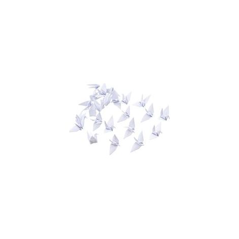 Guirlande de 100 grues en origami pliées à la main, fond blanc, décoration maison – (1/5)