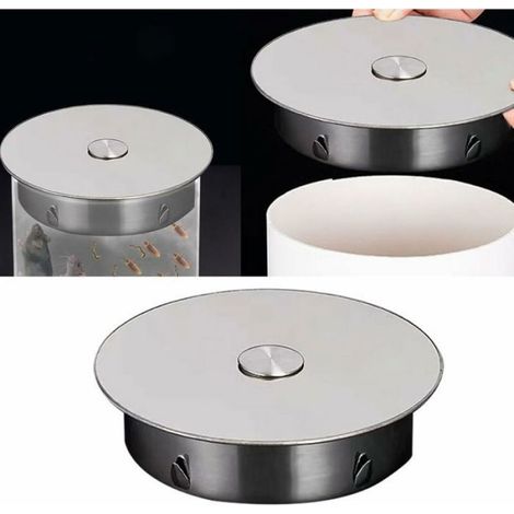 Cache-Trou Cheminée - Couvercle Conduit Poêle - Diamètre 90 mm - Résistant Chaleur - Pour Installation Intérieure - 1 Pièce (1/4)