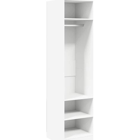 Maison Exclusive - Kleiderschrank Weiß 50x50x200 cm Holzwerkstoff (1/5)