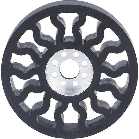 Roue de remplacement pour voiture : moyeu en aluminium, pneu en caoutchouc silicone pour accessoires de robots industriels 5613-0014-00 (1/4)