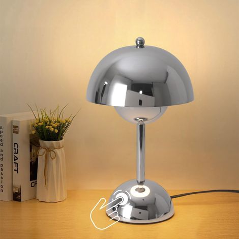 Touch Control lampe de table pour chambre,lampes de table à 3 voies avec corde, petite lampe de table chaude pour salon,chambre à coucher,bureau,restaurant (1/5)