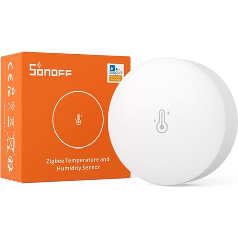 Capteur de Température et d'humidité Intelligent, Pour la Surveillance à Distance et la Domotique, ZigBee Hub Requis, Compatible avec Alexa/Google Home/Smartthings (1/5)