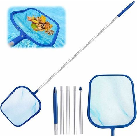 Épuisettes De Piscine, Filet De Fond Nettoyage - Filet Surface Maille Extra Fine, Écumeur De Feuilles, Fournitures De Nettoyage De Piscine Pour Bassin De Spa,Nettoyage net de la (1/4)