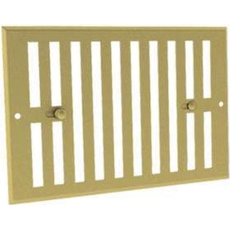 Grille obturable aluminium prélaqué doré 190 x 140 - GODO - GODO190140 ECONONAME - GODO190140 (1/2)