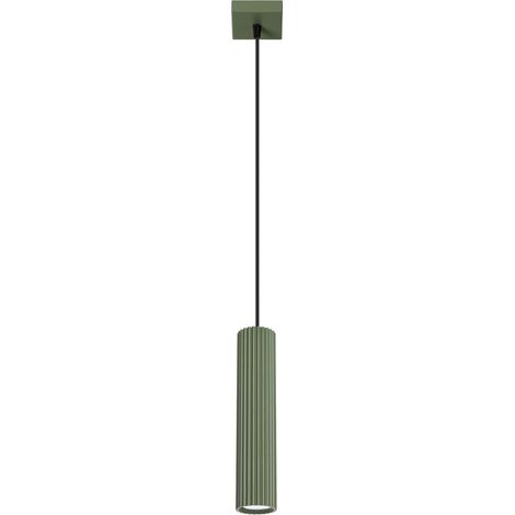 Suspension ambre 1 GU10 vert olive ALU lumilo 16.155.11 (1/5)