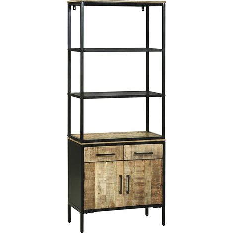 Buffet,Bahut,Haut Armoire Marron 70 x 35 x 180 cm Bois de manguier massif CFW22207 (1/5)