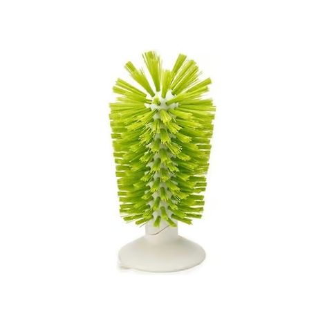 Brosse à ventouse pour tortues, idéale pour les rayures dans l'aquarium. Brosse dorsale pour nettoyer la carapace. Verte. (1/4)