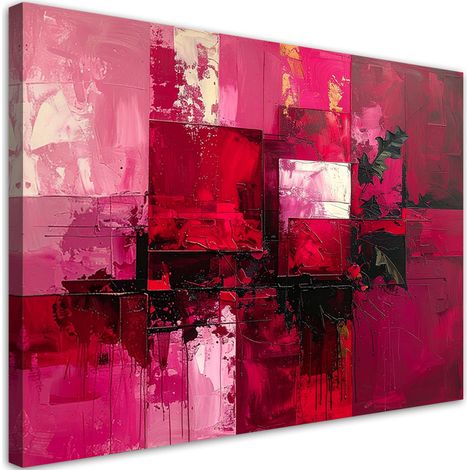 Impresión de Imagen Abstracción roja con textura estilo boho 30x20 (1/5)