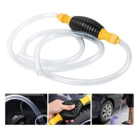 Pompe Manuelle, 17MM Pompe à carburant à main Universelle avec 2M, Pompe Essence de Transfert de Portable Manuel pour voiture, bateau, moteur diesel, essence (1/5)