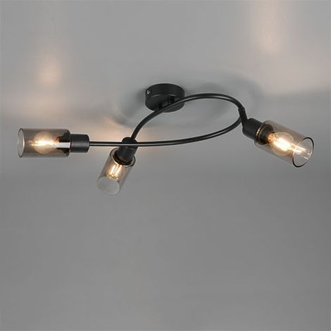 Lampe de plafond à design Mars Noir à 3 lumières - R80013932 (1/3)