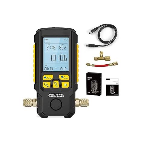 VOBOR Adaptateur R1234yf vers R134a, Adaptateur Réfrigérant Automobile, Coupleur Rapide Côté Basse Pression en Aluminium pour Recharge d'évacuation du Système de Réfrigérant