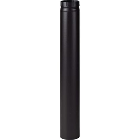Tubo smaltato nero opaco 1000 Ø150 L.1000-150 ENM POUJOULAT - 56150905 (1/2)