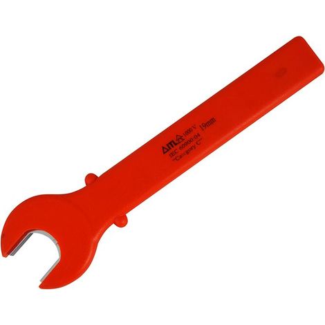 ITL Insulated UKC-00360 19mm Totally Insulated Open-End Spanner for Electrical and Heavy-Duty Applications (1/3)