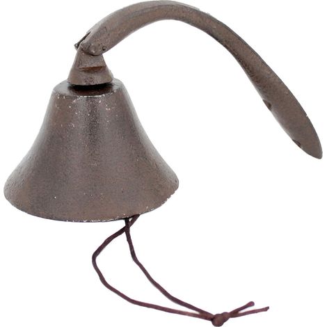 Dekorative Glocke aus Gusseisen für den Garten, rustikale Wanddekoration, Accessoire im Vintage-Stil für draußen und drinnen