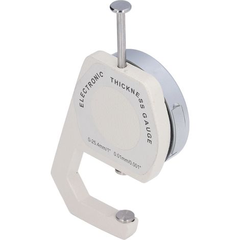 Mini-Dickenmessgerät mit LED-Anzeige, tragbar, 0 bis 25,4 mm, multifunktionales digitales Dickenmessgerät für Leder, Stoff und Papier (1/5)