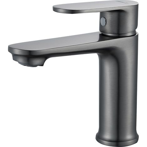 1 Robinet De Lavabo,Laiton,Design Contemporain,Finition Chromée,Cœur En Céramique,Salle De Bain (1/5)