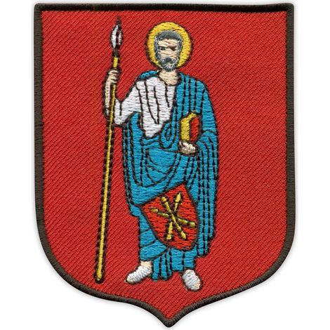 Parche con el escudo de armas de la ciudad de Zamosc - Reverso magnético - Parche/Insignia/Emblema bordado