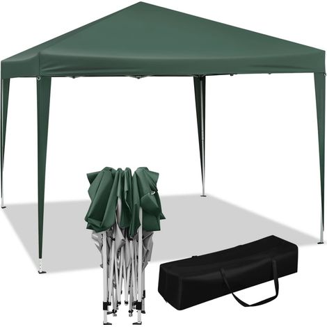 Woltu – Tonnelle de jardin 3x3m – Tente pliante imperméable en tissu Oxford 210D – Protection UV 50+ – Hauteur réglable 250-258 cm – Pour terrasse et camping