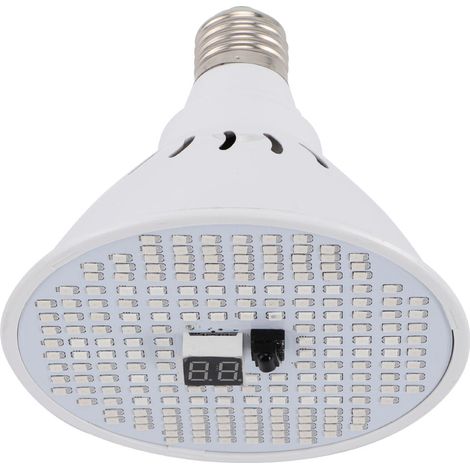 Ampoule LED E27 12W avec minuterie pour la croissance des plantes d'intérieur, serres, plantes en pot, semis, plantes grasses, lampe d'appoint AC85-265VE27 (1/5)