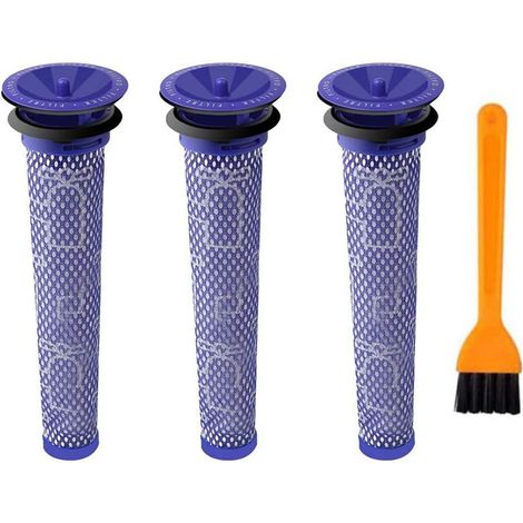 3 Pack Aspirateur de pièces de Rechange Lavable Filtre pré-Moteur pour Dyson V8, V6, V7, Dc58, DC59, Dc61, DC62 Aspirateur,Pré-Filtre Pièces de Rechange pour Aspirateur (1/5)