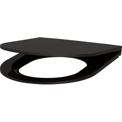 Couvercle de siège WC Delabie Slim S21 noir en duroplast