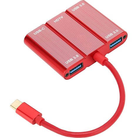 ONTEN USB-C Hub Plug & Play, langlebig, PD-Schnellladefunktion, korrosionsbeständig, sicher und stabil, 5 in 1, für Laptops und Tablets. (1/5)