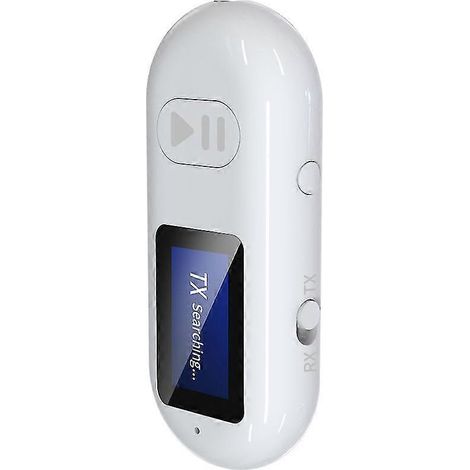 Adaptateur Bluetooth émetteur-récepteur audio 2 en 1 pour voiture, avec microphone intégré, compatible avec TV et ordinateur. (1/5)