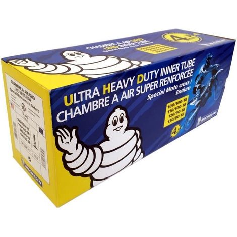 MICHELIN CHAMBRE A AIR 18UHDM POUR MOTO 120-130/80-18 (MEDIUM) 4 MM 383048
